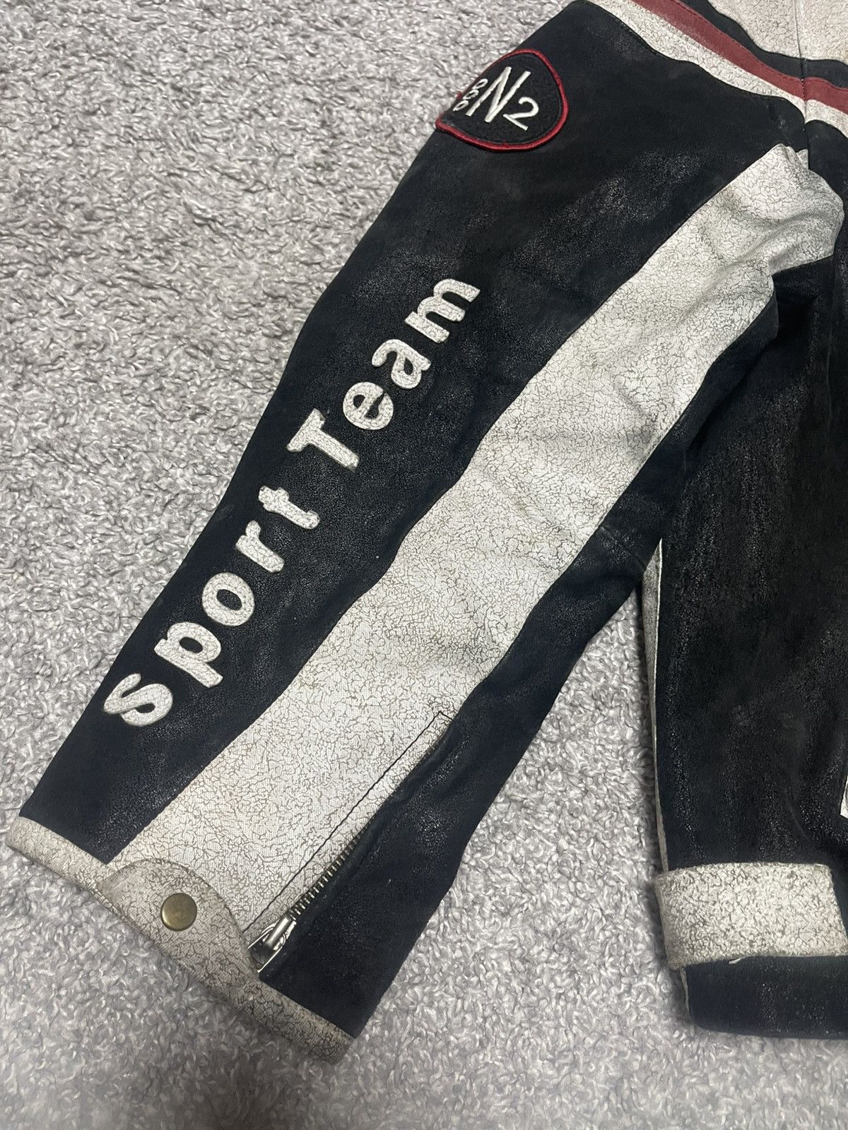 Japanese Brand Vintage Racing Moto Leather Jacket Bike Team size XL Size US XL / EU 56 / 4 - 13 Thumbnail