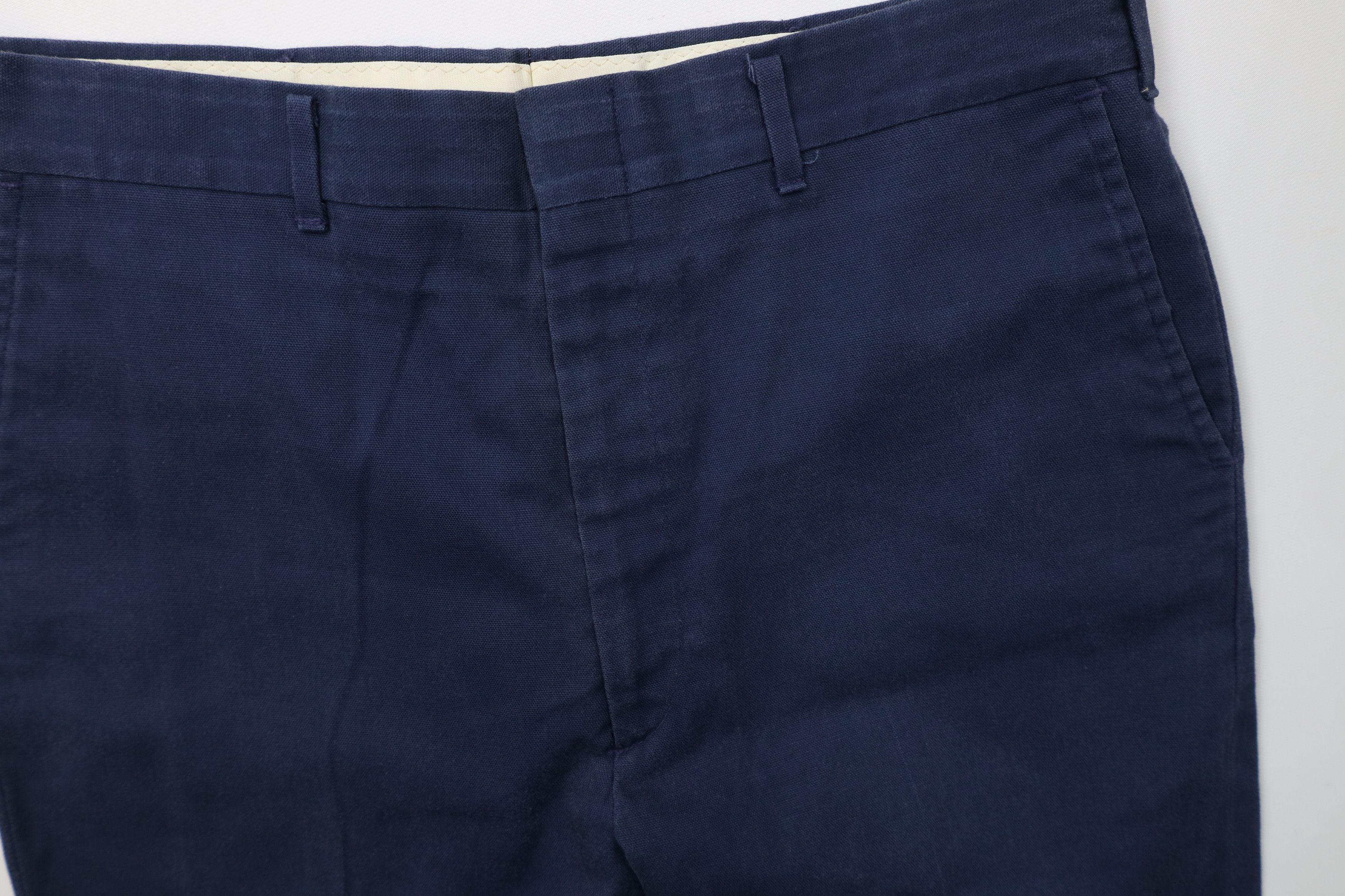 Vintage Vintage 70s Streetwear Flared Wide Leg Chino Pants Blue USA Size US 32 / EU 48 - 7 Thumbnail