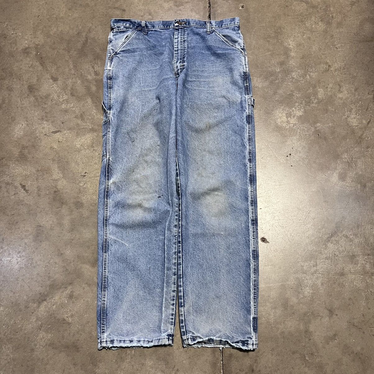 Vintage Vintage Y2K Wrangler Carpenter Pants Skater Baggy Faded Wide Size US 36 / EU 52 - 6 Thumbnail