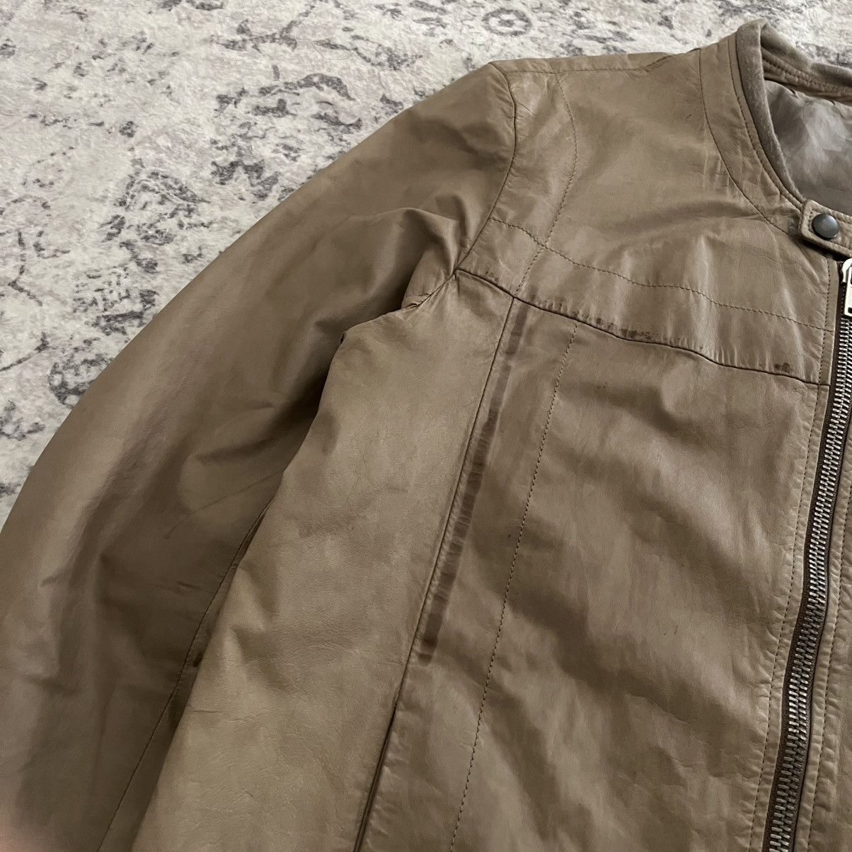 Rick Owens Rick Owens SS04 Kangaroo Leather Bomber Jacket Dust | L Size US L / EU 52-54 / 3 - 8 Thumbnail