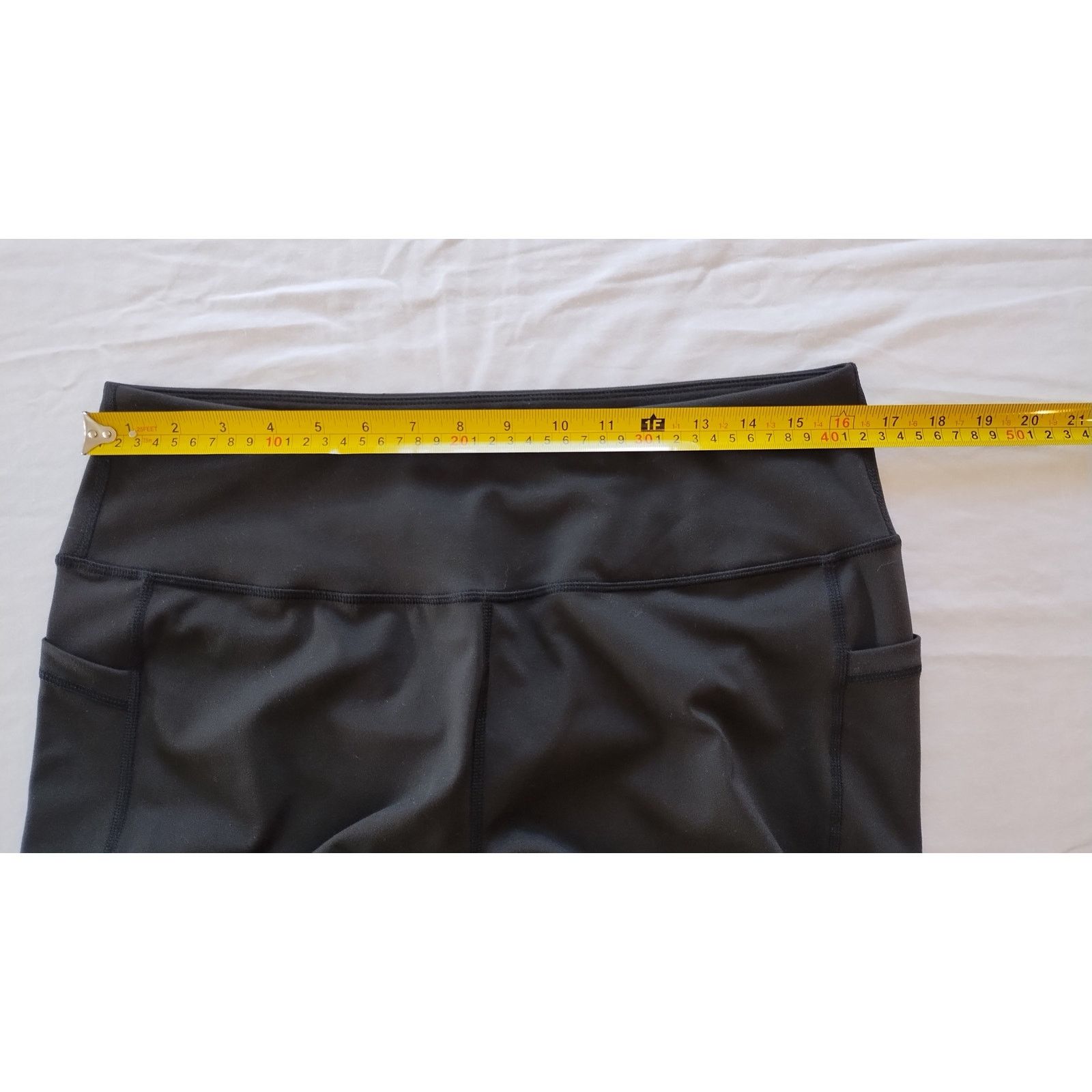 Other Women Compressive Leggings Wide Flat Waistband Black Sz 2XL Size 37" - 7 Thumbnail