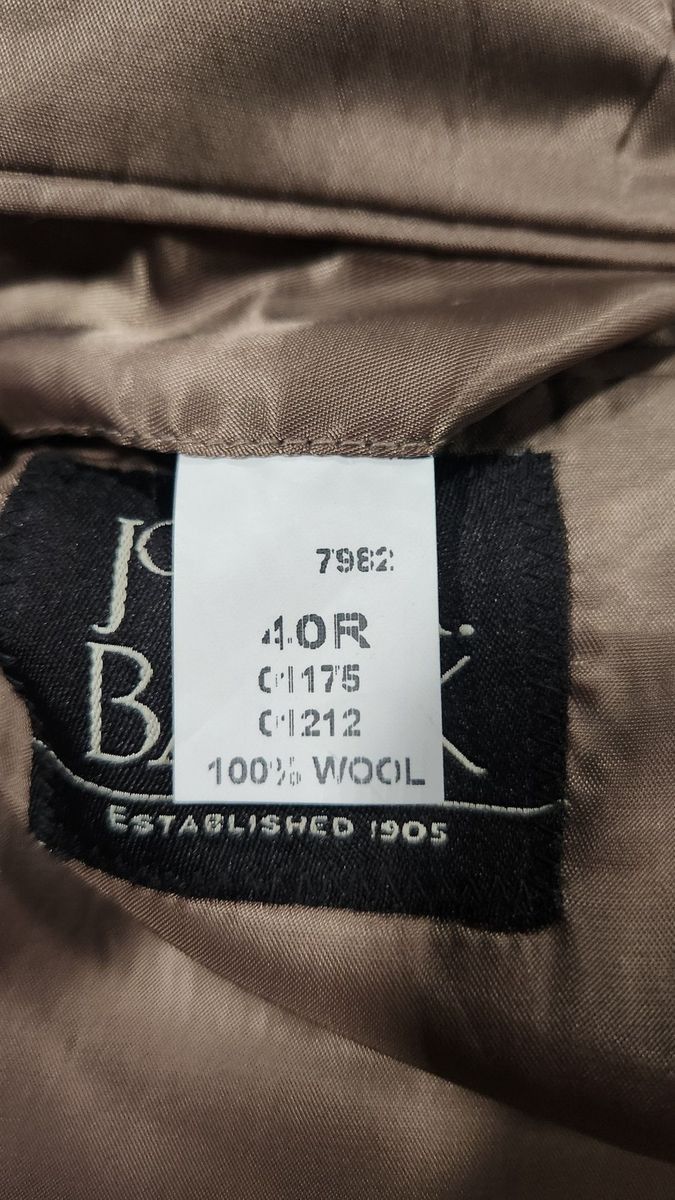 Jos. A. Bank Jos. A. Bank Wool Sport Coat Windowpane Plaid Blazer 40R Size 40R - 4 Thumbnail