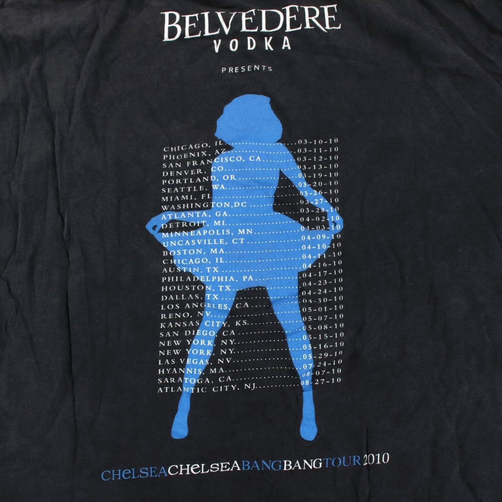 Vintage Chelsea Chelsea Bang Bang 2010 Tour t-shirt 2XL Chelsea Handler Bay Island Black Cotton Mens Short Sleeve Crew Neck Graphic Print T-Shirt Size US XXL / EU 58 / 5 - 5 Thumbnail
