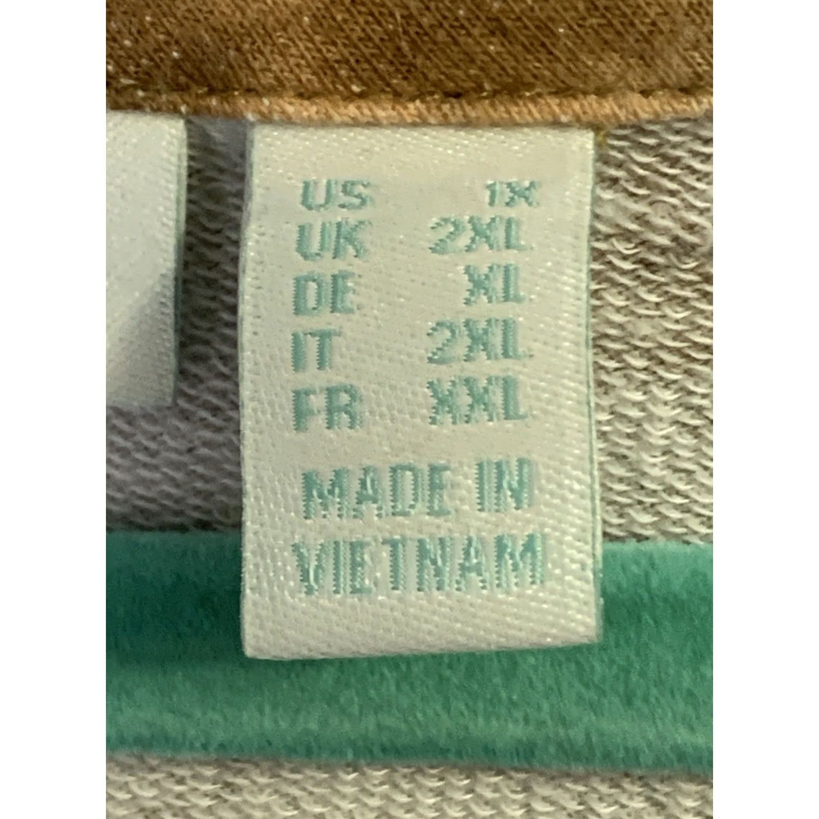 Vintage LOGO Lori Goldstein Tunic 1X Tie Dye Boho Tiered Contrast Trim Lounge Women's Size XL / US 12-14 / IT 48-50 - 4 Thumbnail
