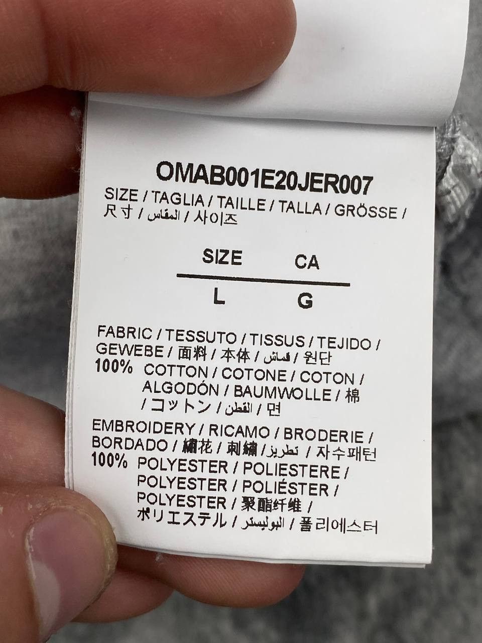Off-White Off-White Trellis Worker Long Sleeve Big Logo Men Size L Size US L / EU 52-54 / 3 - 15 Thumbnail