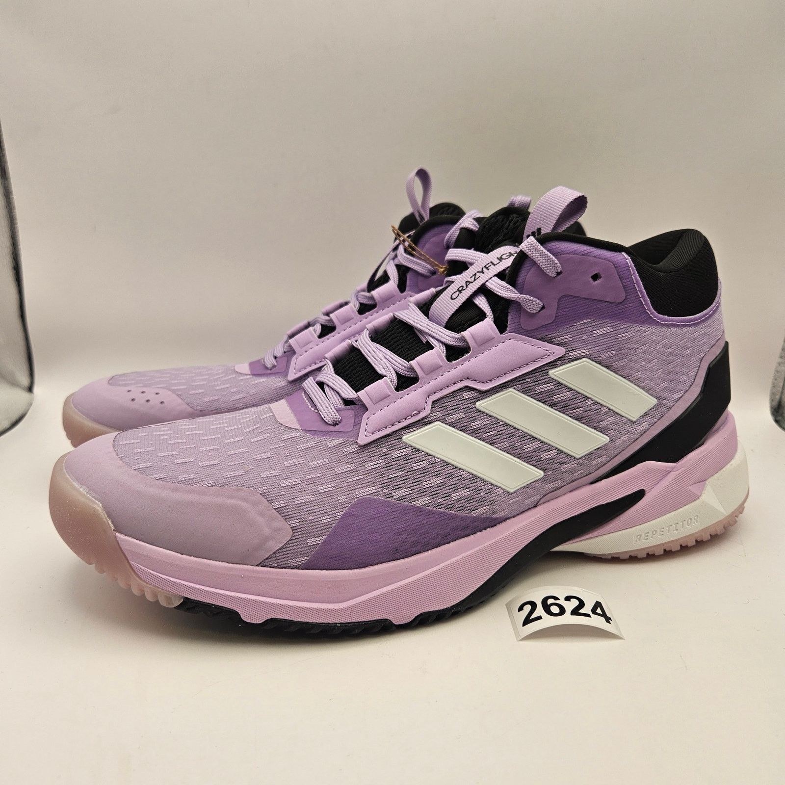 Adidas ADIDAS WOMEN'S 10 CRAZYFLIGHT 6 MID PURPLE INDOOR VOLLEYBALL Size US 10 / IT 40 - 1 Thumbnail