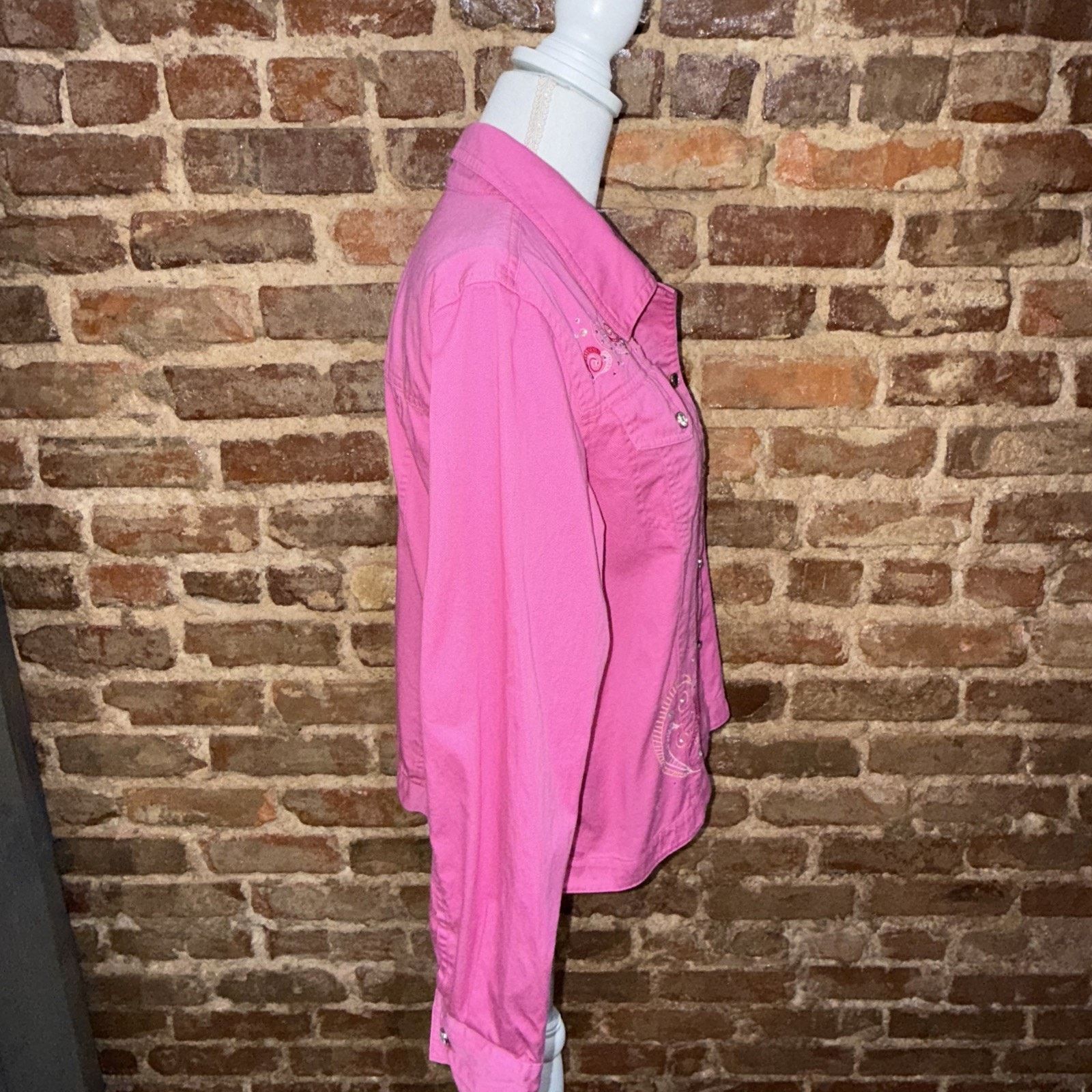 All Sport S M L Sport Pink Western Rodeo Jacket Bling Barbiecore Size L / US 10 / IT 46 - 5 Thumbnail