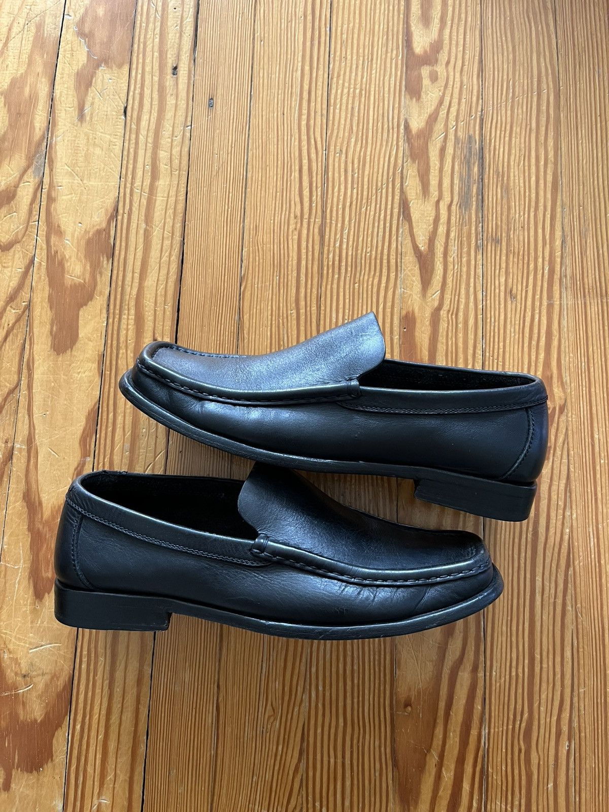 Gucci Vintage Gucci Tom Ford Era Square Toe Loafer Leather Black Size US 9.5 / EU 42-43 - 2 Thumbnail