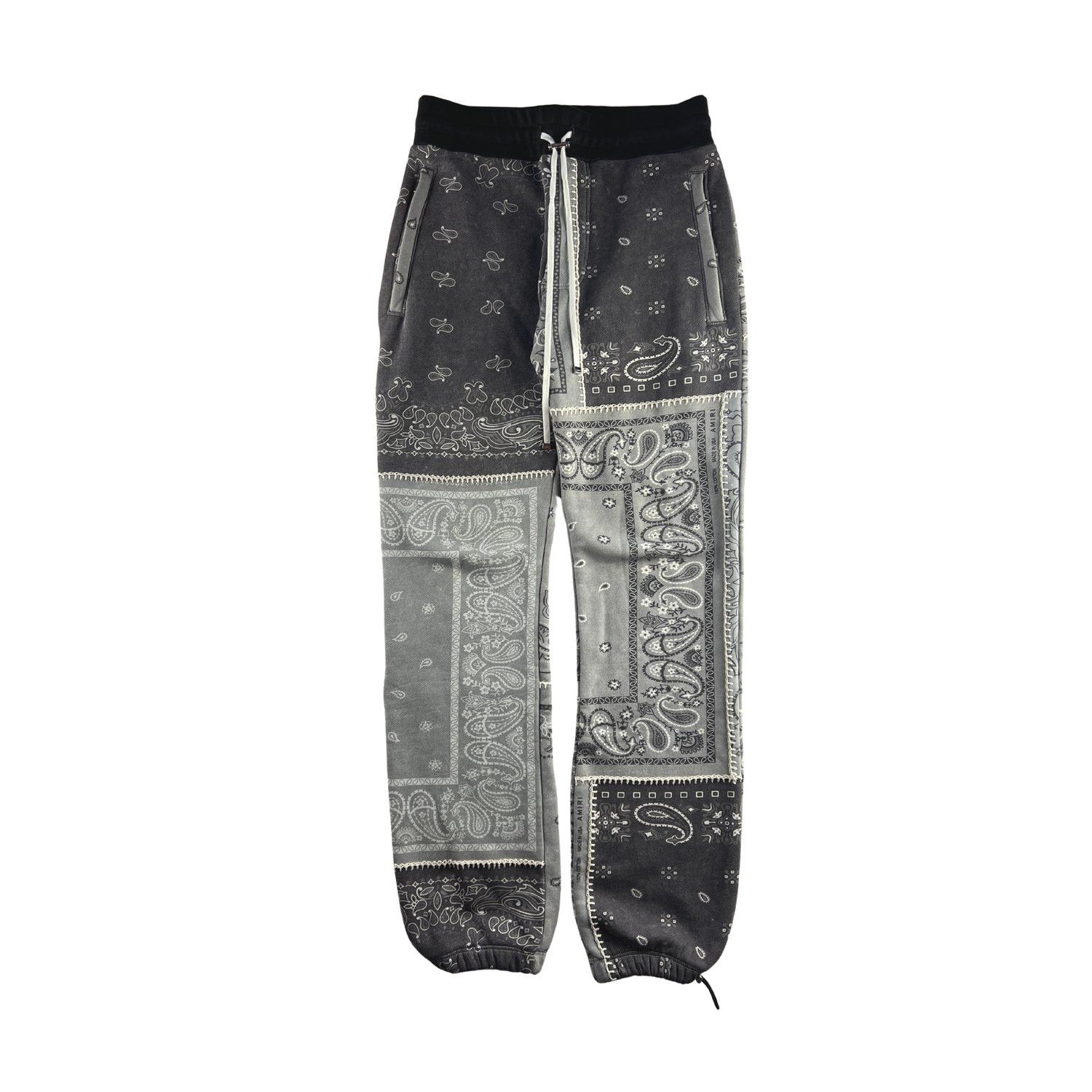 Amiri Amiri Grey Bandana Reconstruct Sweatpants Size US 28 / EU 44 - 2 Thumbnail