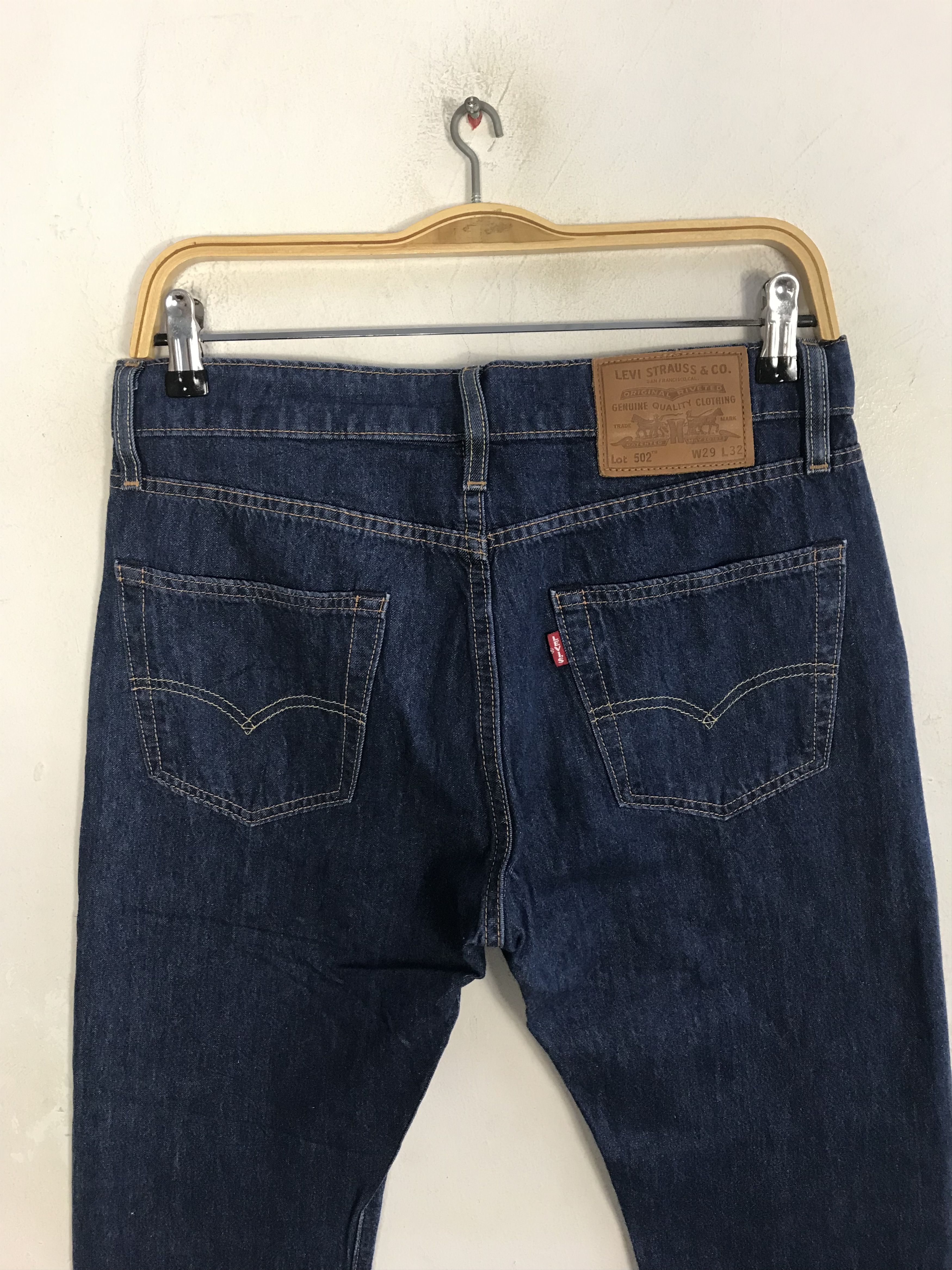Levi's Levi’s Strauss Premium Lot 502 Big E Denim Jeans Dark Blue Size US 30 / EU 46 - 4 Thumbnail