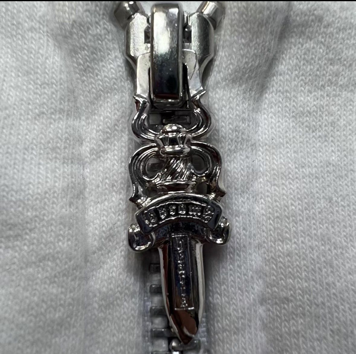 Chrome Hearts Chrome Hearts White Flame Zip-Up Hoodie. Size US S / EU 44-46 / 1 - 6 Thumbnail