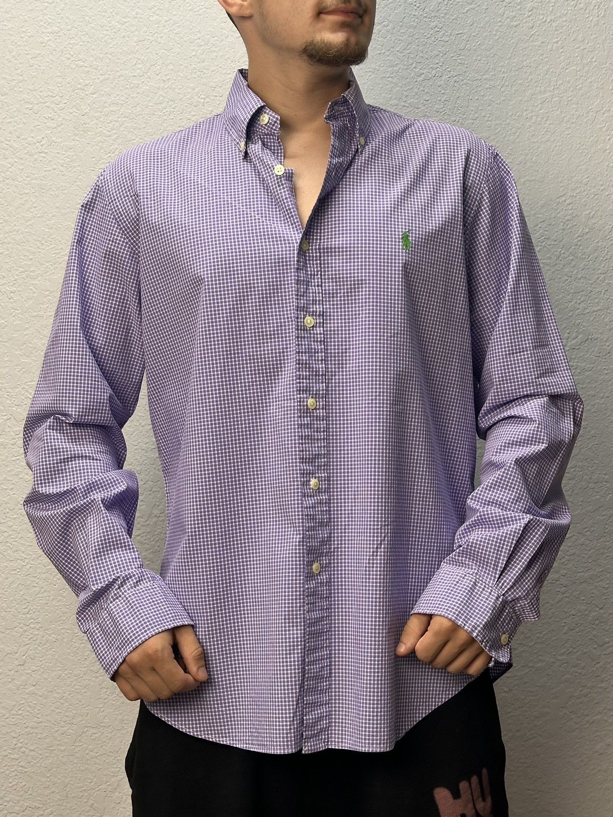 Polo Ralph Lauren Shirt Purple Label Polo Ralph Lauren Distressed Double RRL Size US L / EU 52-54 / 3 - 3 Thumbnail