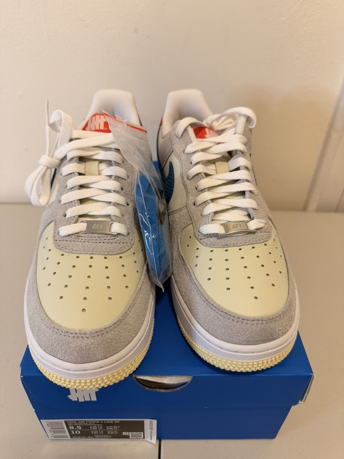 Nike × Undefeated Nike Air Force 1 Low SP Undefeated 5 On It Dunk vs AFI Grey Size US 8.5 / EU 41-42 - 3 Thumbnail