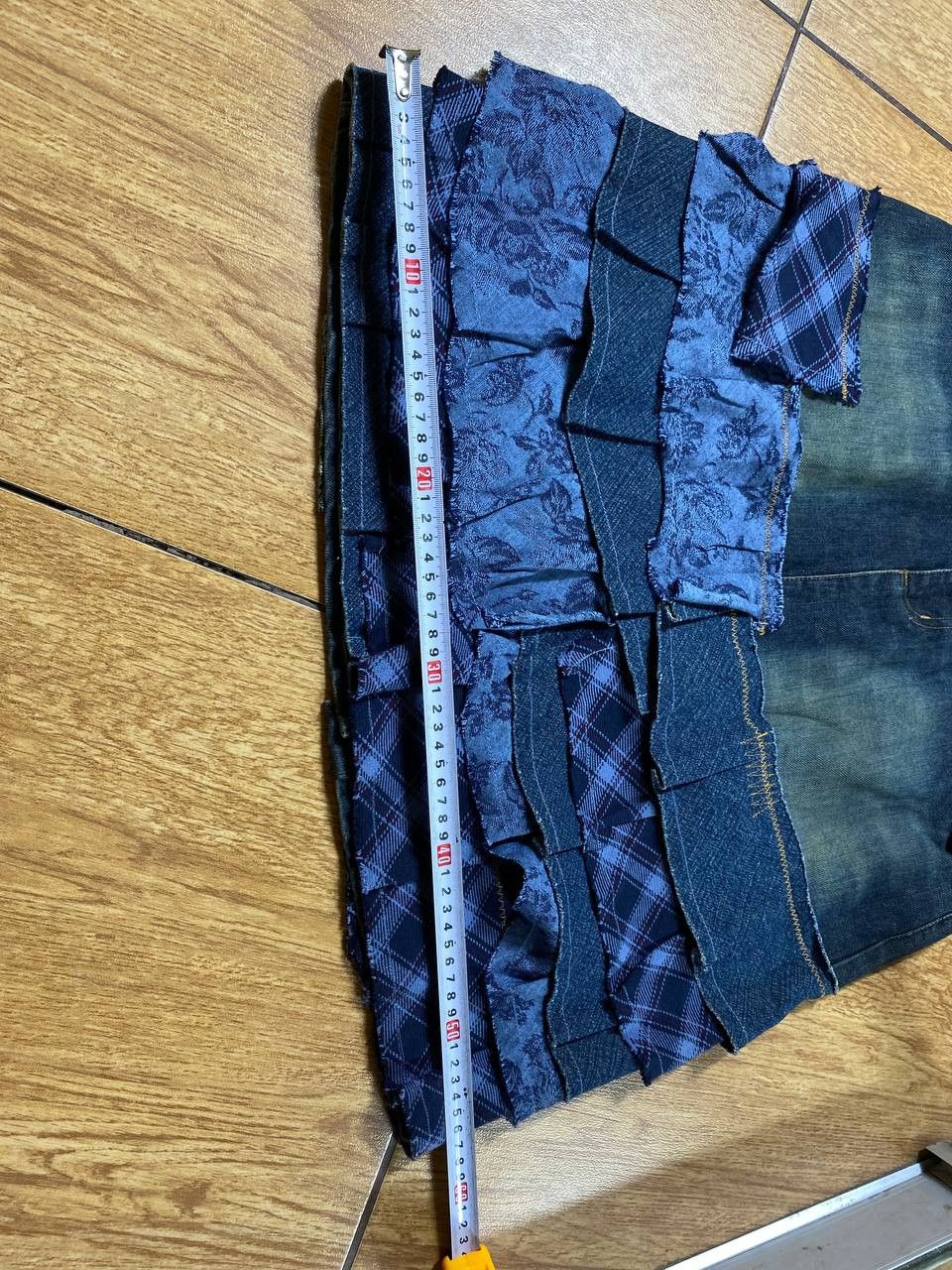 Vintage Y2K Bondage Zip Denim Maxi Mini Skirt Size 30" / US 8 / IT 44 - 12 Thumbnail