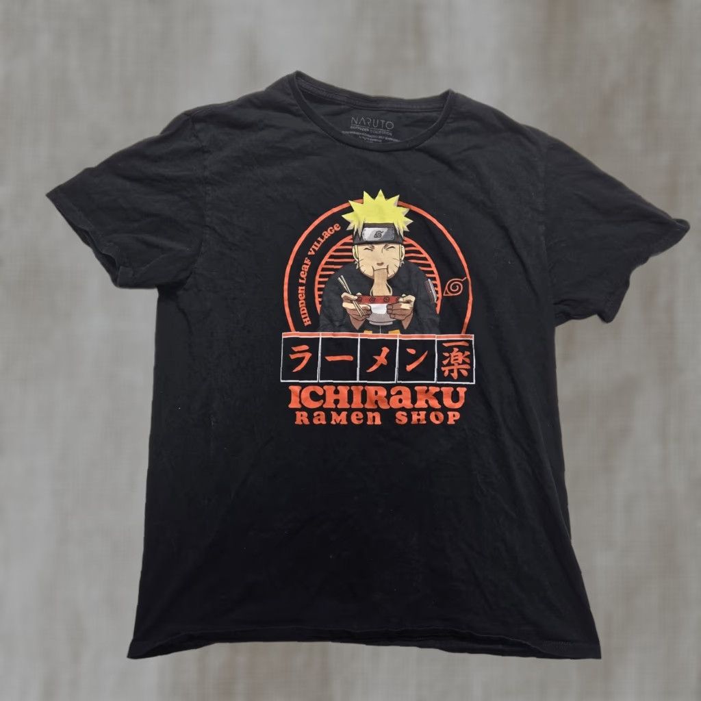 Vintage Naruto Shippuden Anime Shirt Ichiraku Ramen Shop Adult Men's T-Shirt L Large Black Naruto Shirt Bioworld Event Theme Anime Shirt Mens L Black Large Size US L / EU 52-54 / 3 - 1 Thumbnail
