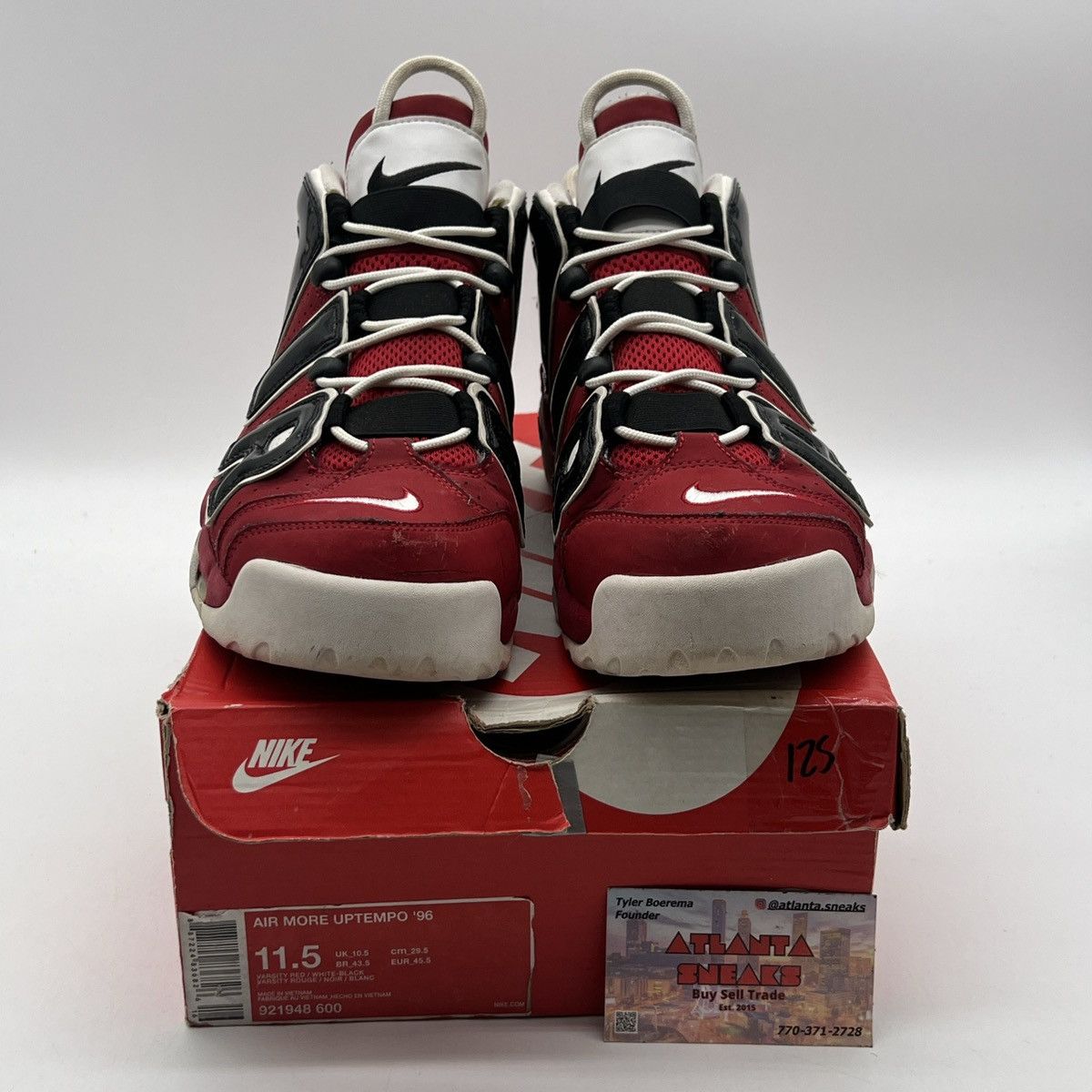 Nike Air more uptempo bulls Size US 11.5 / EU 44-45 - 2 Thumbnail