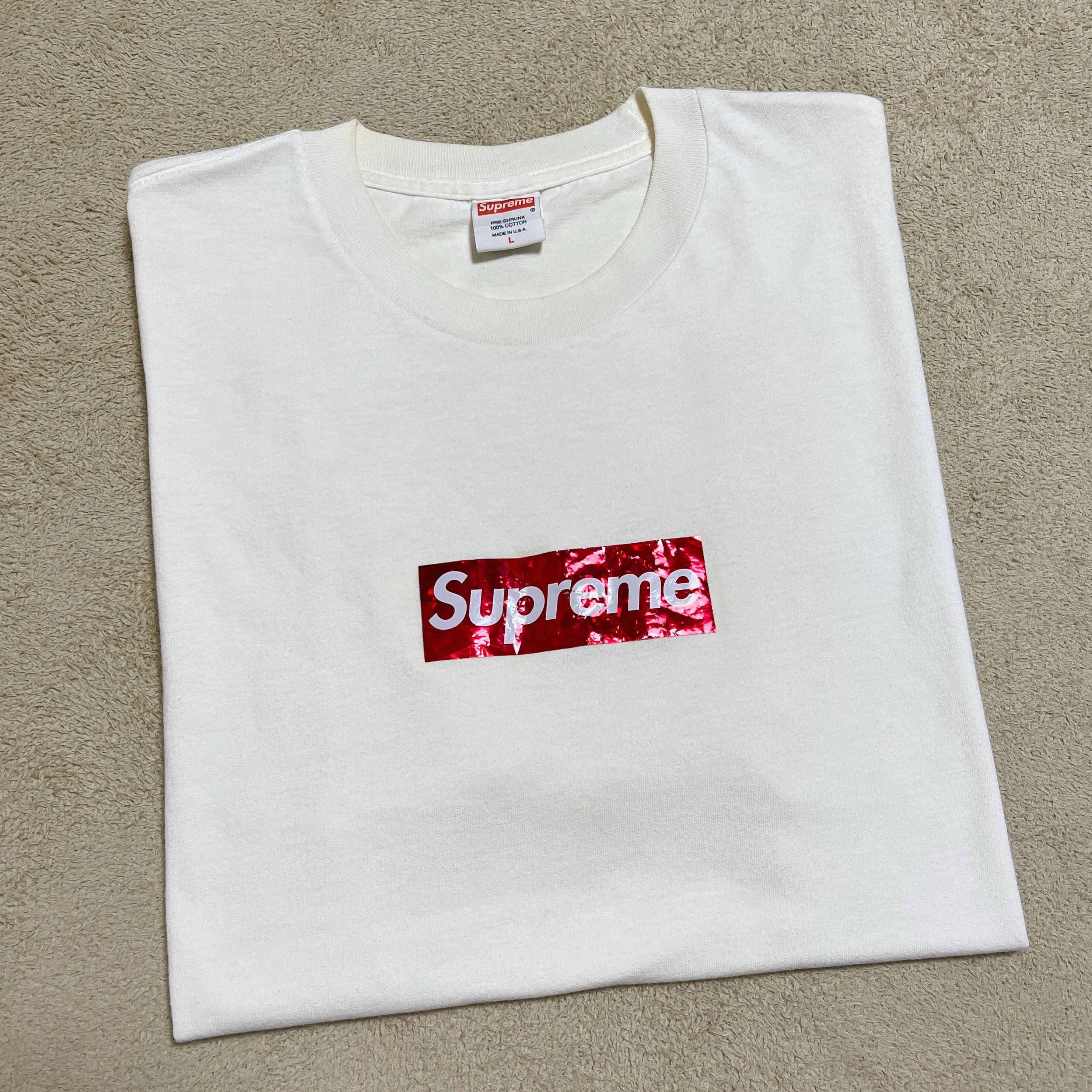 Supreme Supreme 2006 Holographic Box Logo Tee Red On White Size US L / EU 52-54 / 3 - 2 Thumbnail