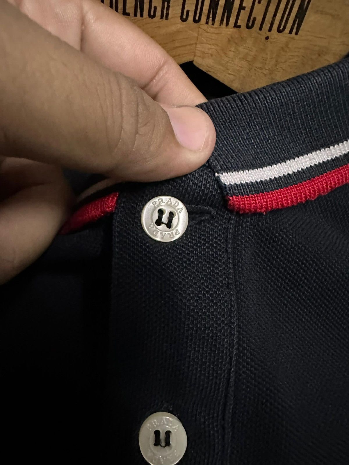 Prada Authentic✅Prada Cotton Pique Ringer Polo Shirt Size US S / EU 44-46 / 1 - 8 Thumbnail