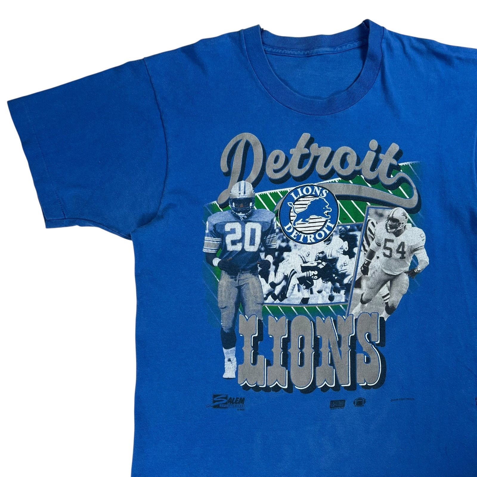 NFL × Salem Sportswear × Vintage Vintage 1990 Salem Sports Detroit Lions Barry Sanders tee Size US L / EU 52-54 / 3 - 4 Thumbnail