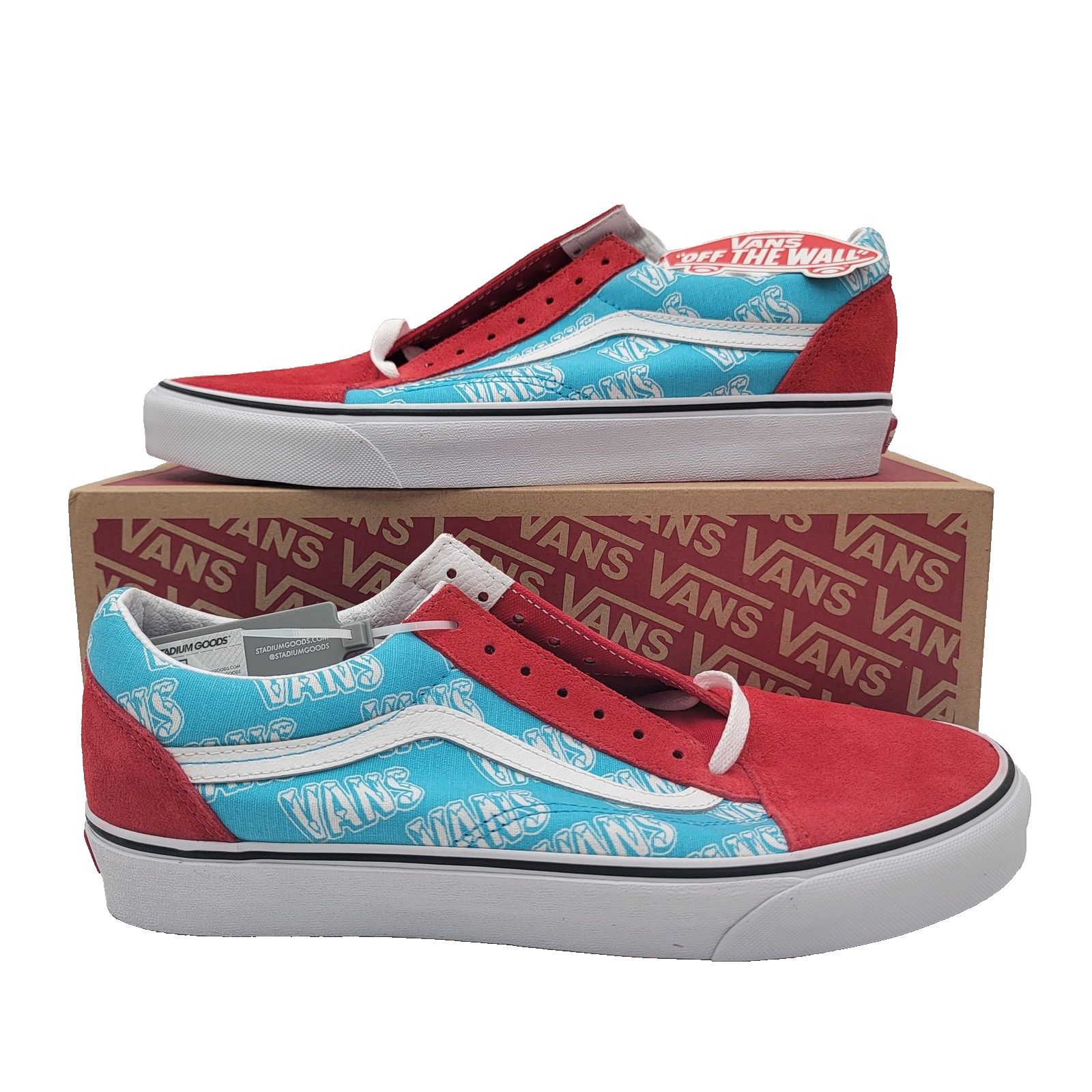 Vans Vans Old Skool Men Size 11 Red/Blue Retro Mart Skate Classic Size US 11 / EU 44 - 1 Thumbnail
