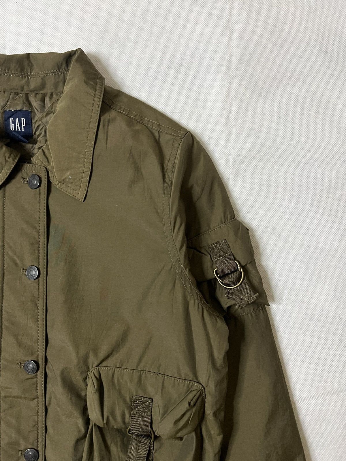 Gap Gap Tactical Multi Pocket Nylon Bomber Jacket Size M / US 6-8 / IT 42-44 - 3 Thumbnail
