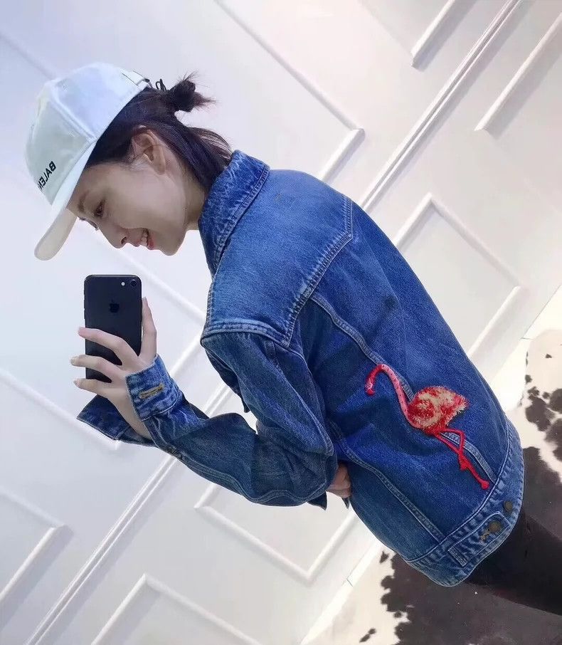 Saint Laurent Paris Saint Laurent Paris Flamingo denim jacket-2506 Size US M / EU 48-50 / 2 - 1 Thumbnail