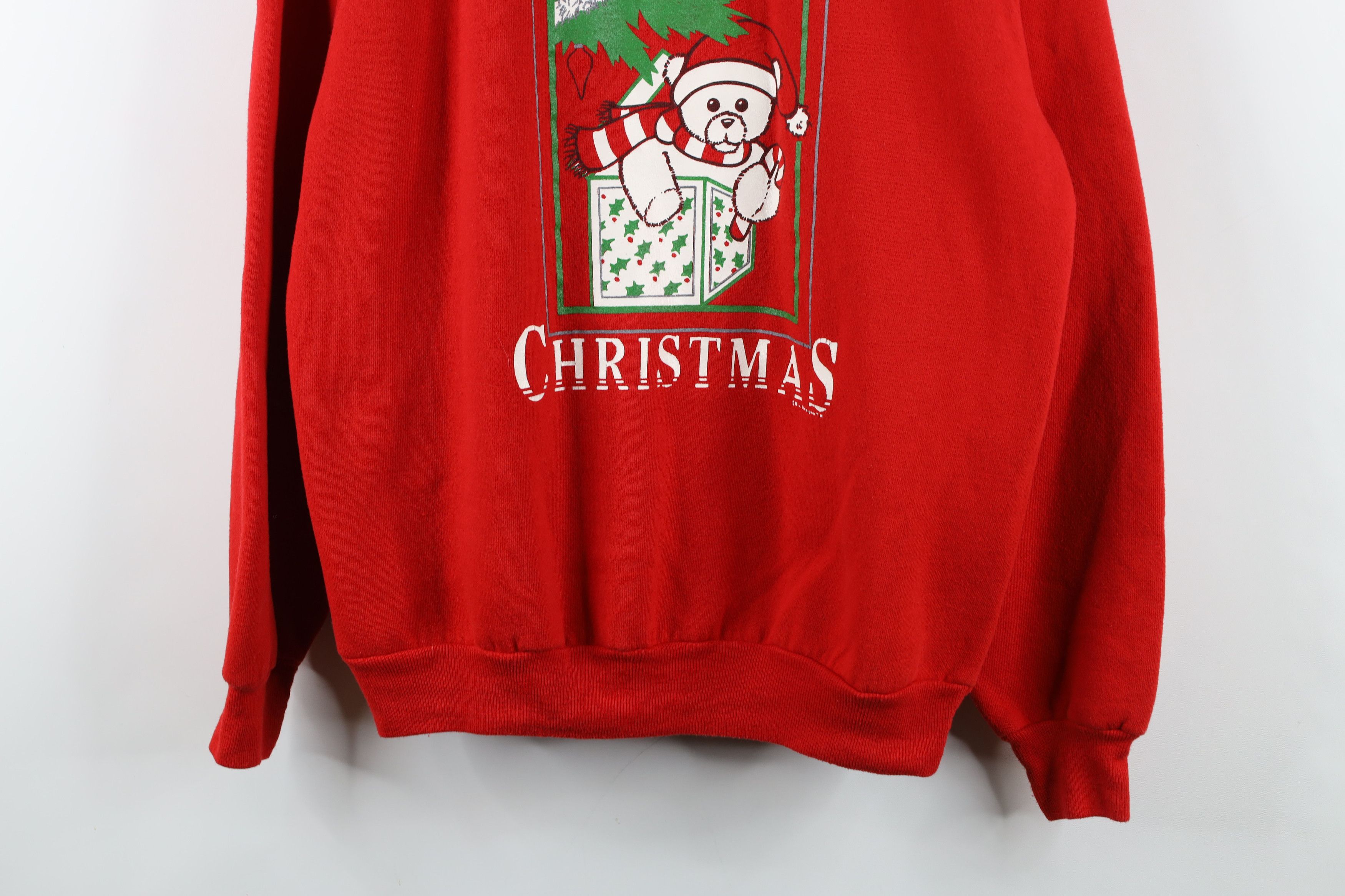 Vintage Vintage 90s Streetwear Teddy Bear Beary Christmas Sweatshirt Size XL / US 12-14 / IT 48-50 - 3 Thumbnail