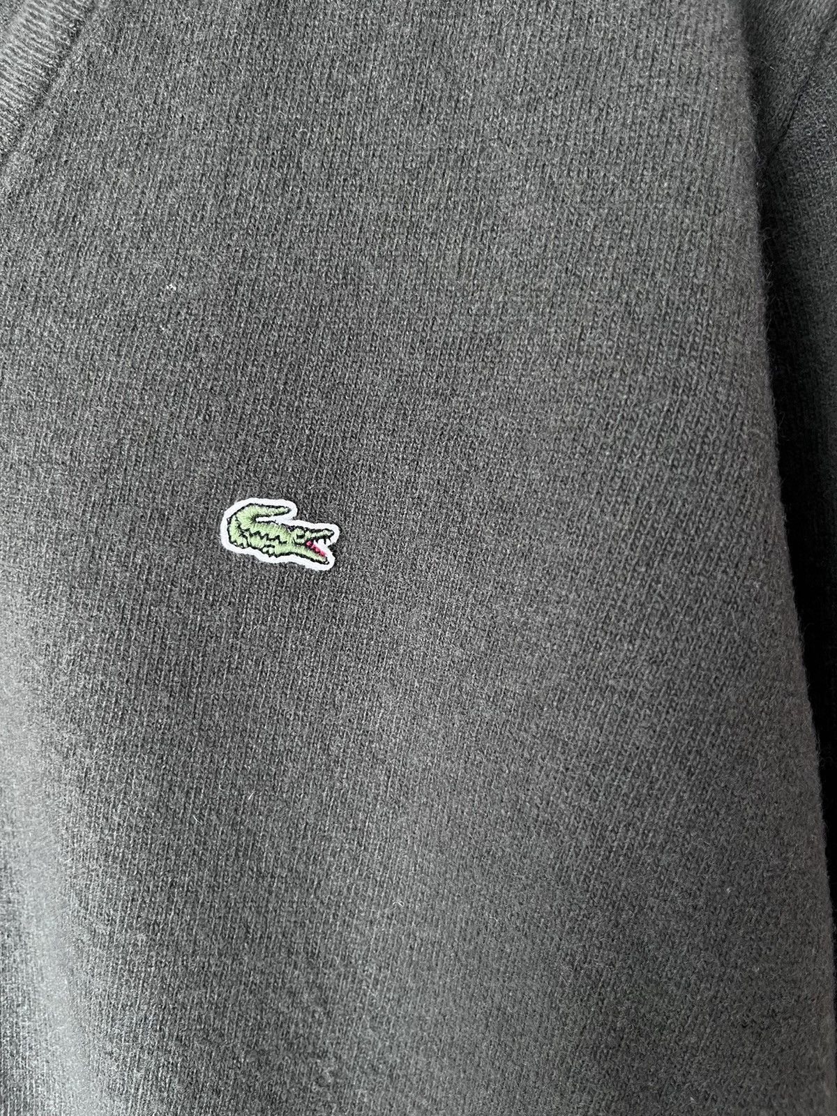Lacoste Men’s Lacoste V Neck Green New Wool Jumper Sweater Size US XL / EU 56 / 4 - 3 Thumbnail