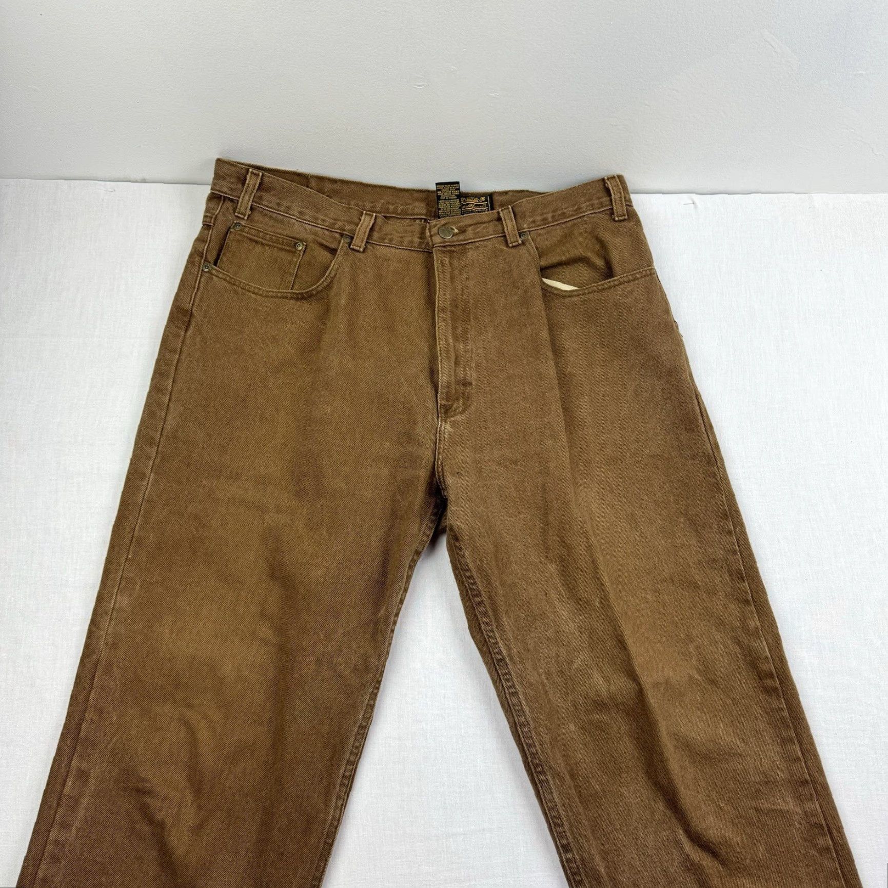Eddie Bauer VINTAGE Eddie Bauer Jeans Men 38x31 Brown Relaxed Straight USA Grunge 90s 2000s Adult Mens Size US 38 / EU 54 - 2 Thumbnail
