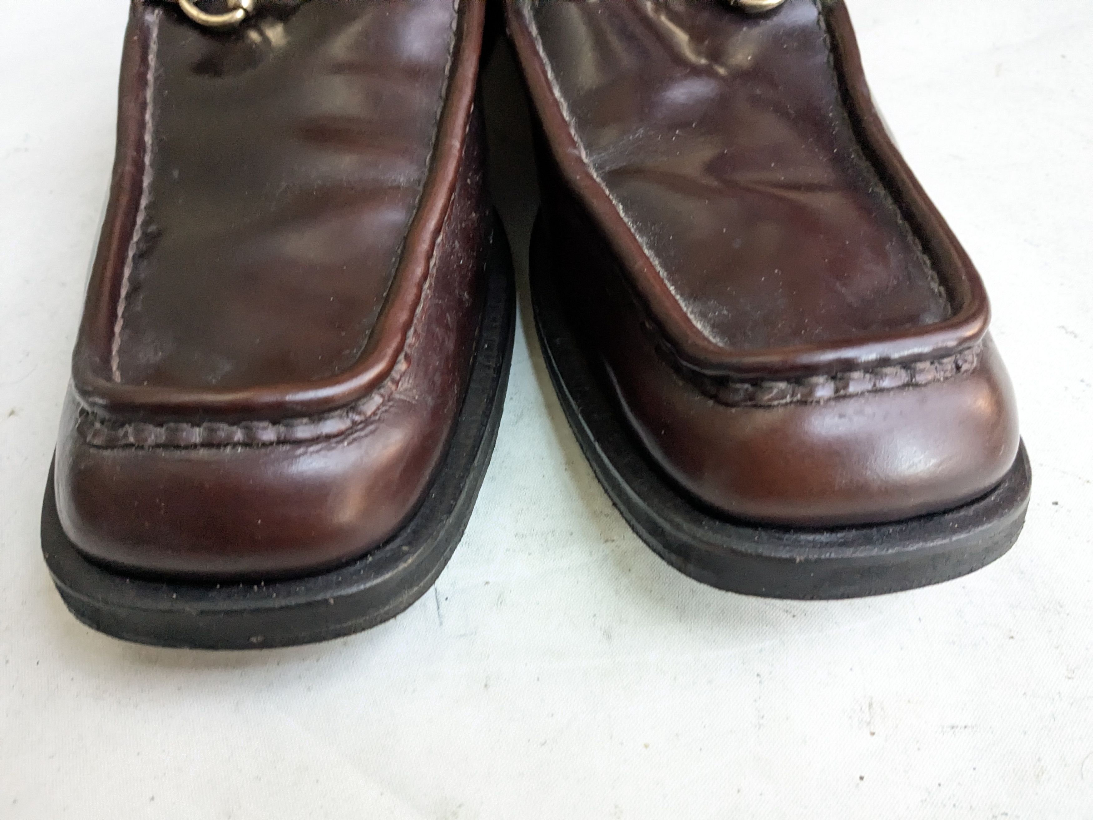 Gucci Gucci Horsebit Loafers Burgundy Leather 13 D Size US 13 / EU 46 - 4 Thumbnail