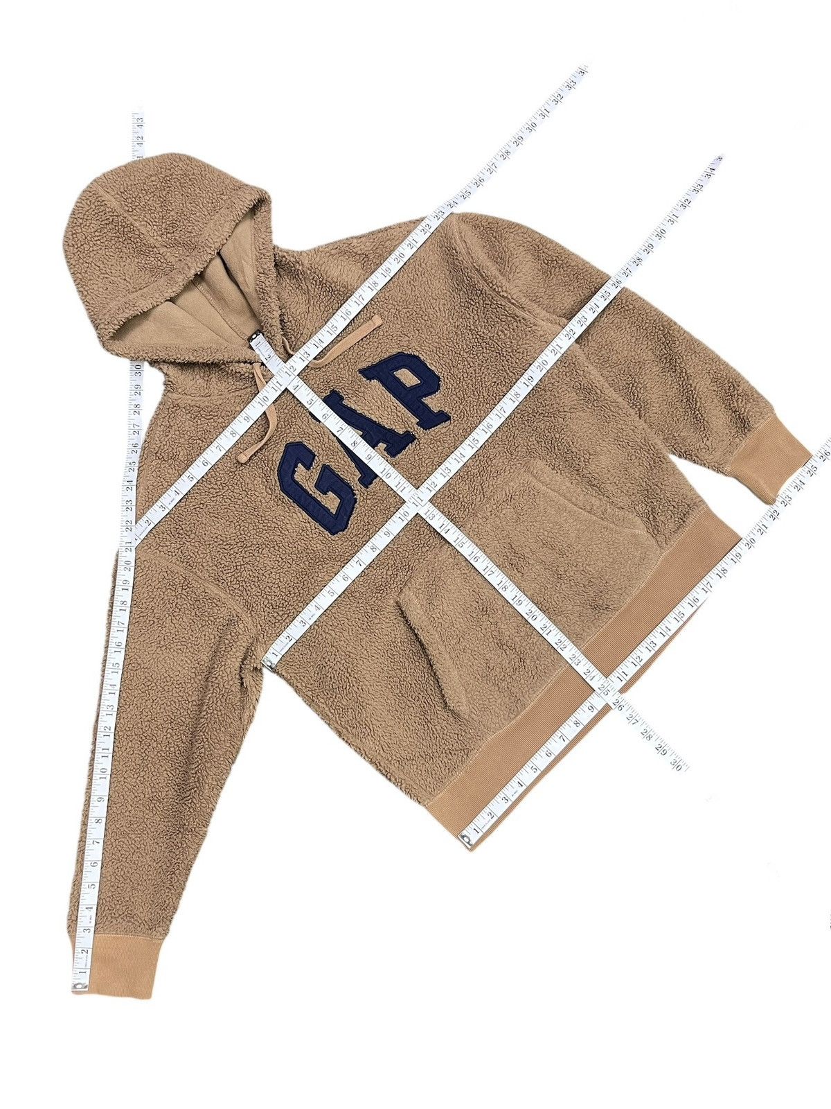 Gap GAP Brown Sherpa Fleece HoodieTravis Scott Kanye Vibes S Size US S / EU 44-46 / 1 - 7 Thumbnail