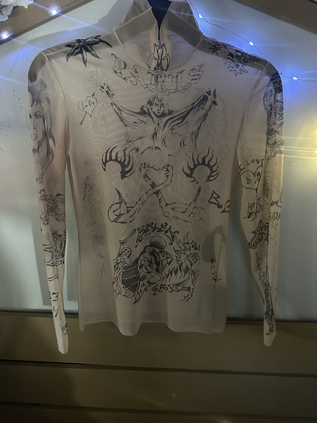 Balenciaga Balenciaga Tattoo long sleeve shirt size Large Size US L / EU 52-54 / 3 - 12 Thumbnail