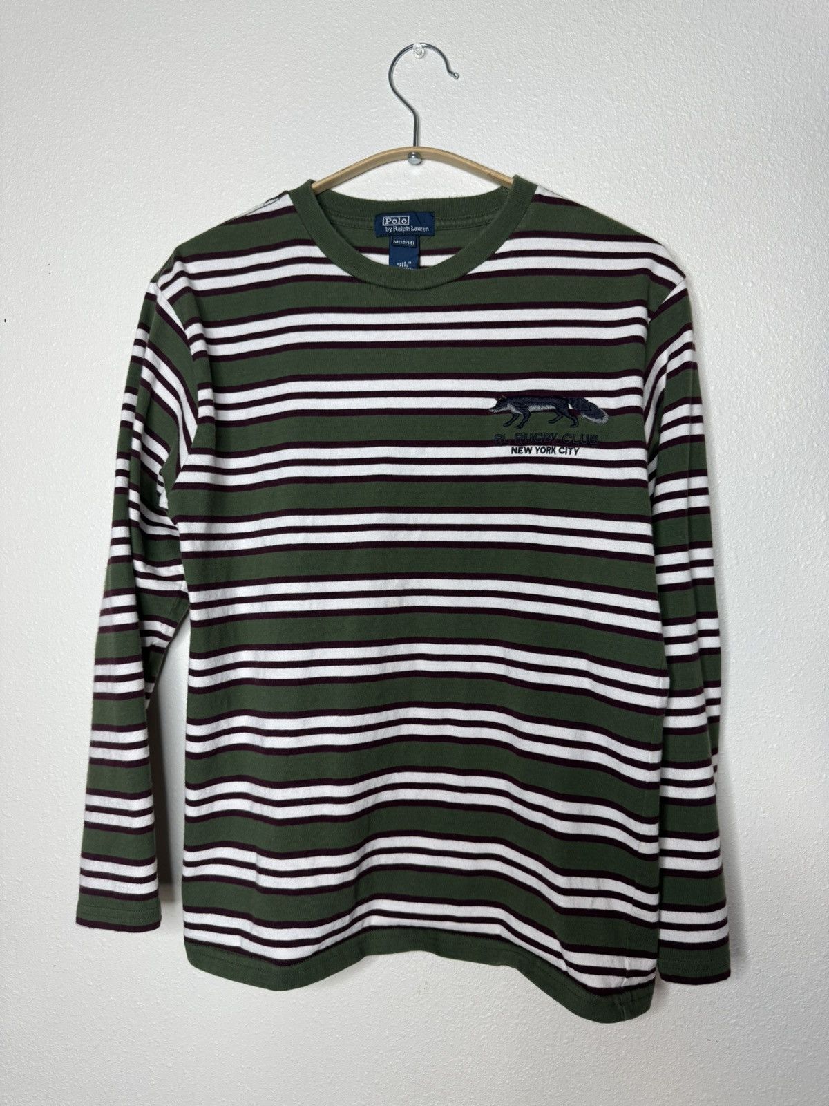 Polo Ralph Lauren × Vintage Polo Ralph Lauren Kids Longsleeve Shirt RL Rugby Club NYC Size S / US 4 / IT 40 - 1 Thumbnail