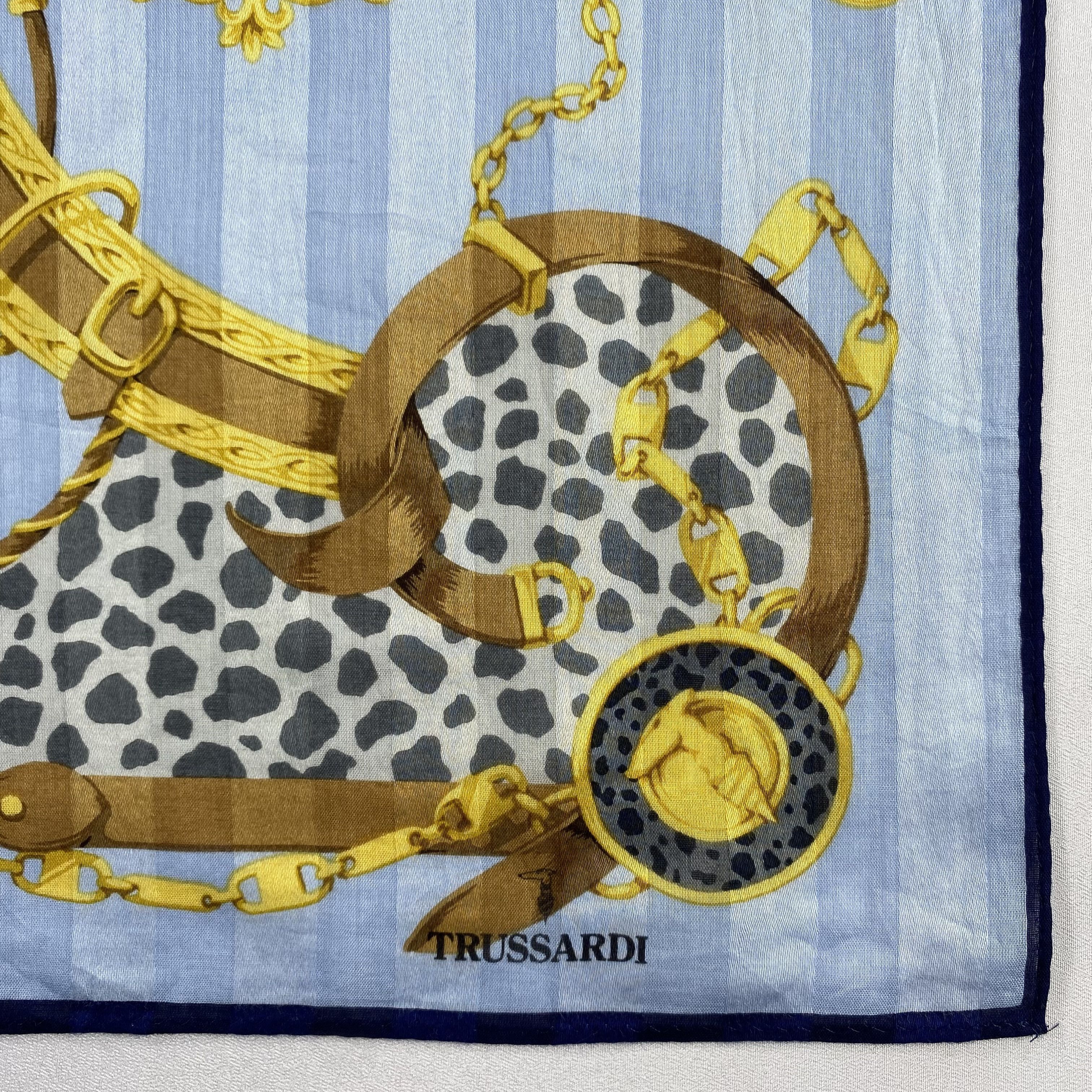 Trussardi × Vintage Trussardi Neckerchief / Bandana / Handkerchief-P769 Size ONE SIZE - 3 Thumbnail
