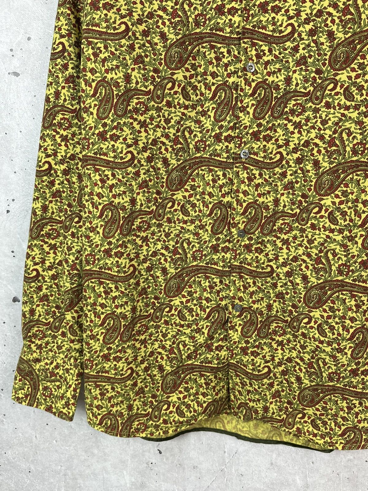 Paul Smith Paul Smith Paisley Pattern Long Sleeve Cotton Men’s Shirt Size US M / EU 48-50 / 2 - 5 Thumbnail