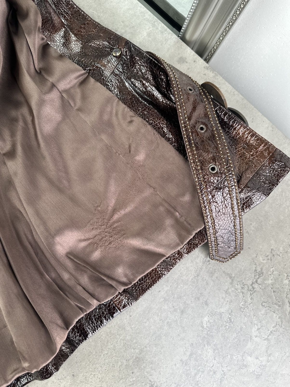 Japanese Brand Vintage Faux Patent Leather Jacket Size S / US 4 / IT 40 - 14 Thumbnail