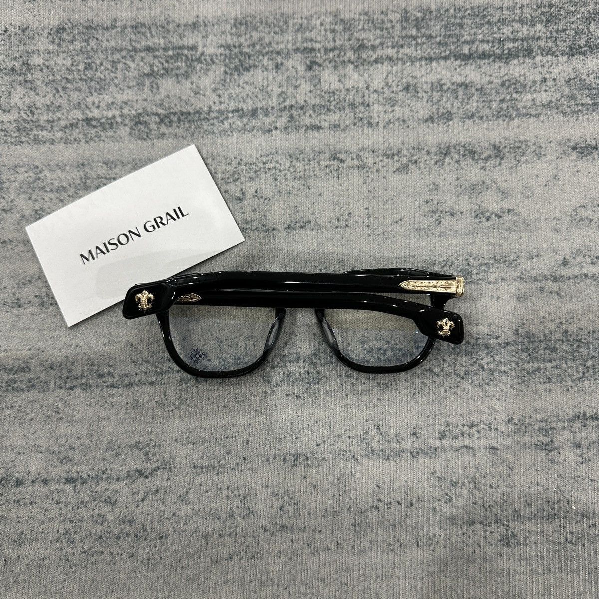 Chrome Hearts CHROME HEARTS CHIRP CHIRP BLACK-18KGP EYEGLASSES Size ONE SIZE - 4 Thumbnail