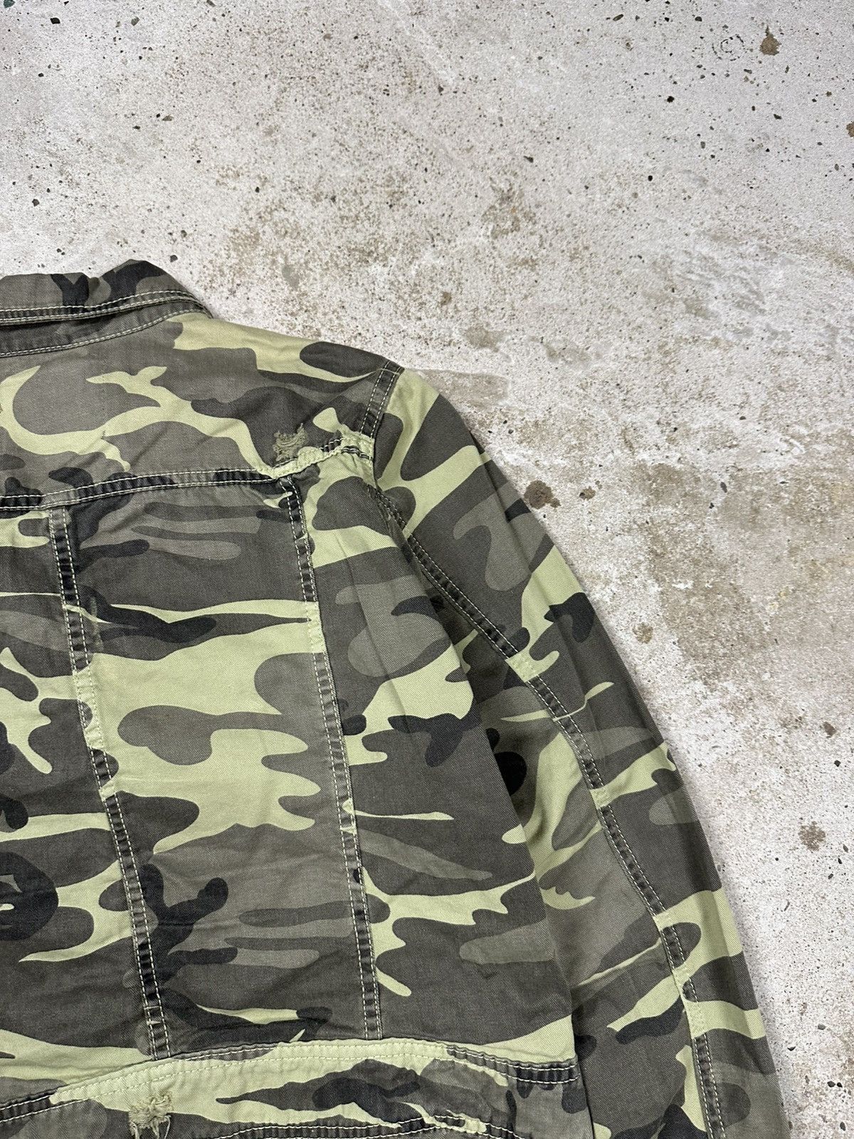 Other Vintage Y2K Camo Asymmetrical Moto Biker Reworked Jacket Size US S / EU 44-46 / 1 - 17 Thumbnail