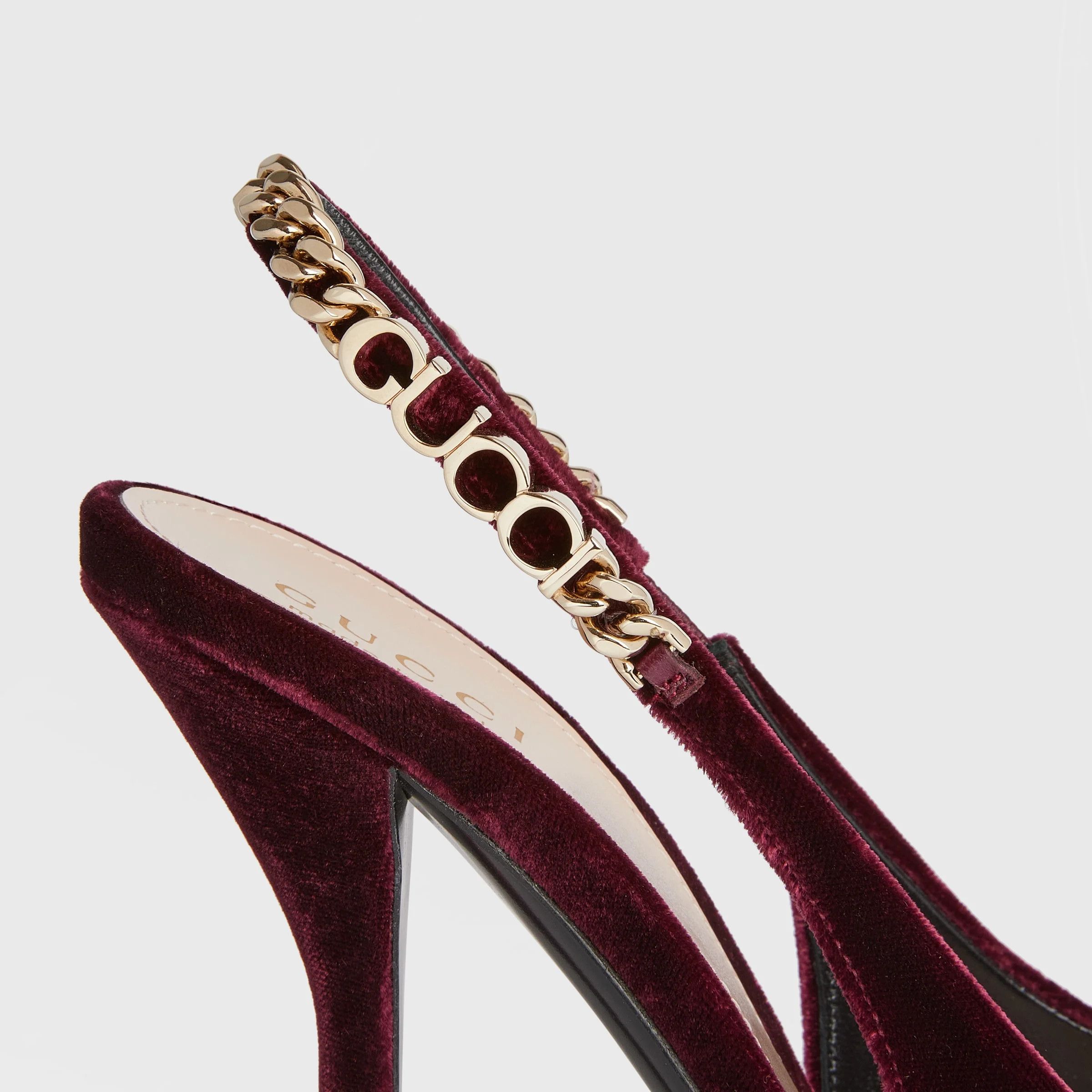 Gucci oc11z0126 Gucci Signoria Slingback Pumps in Bordeaux Size US 9 / IT 39 - 4 Thumbnail