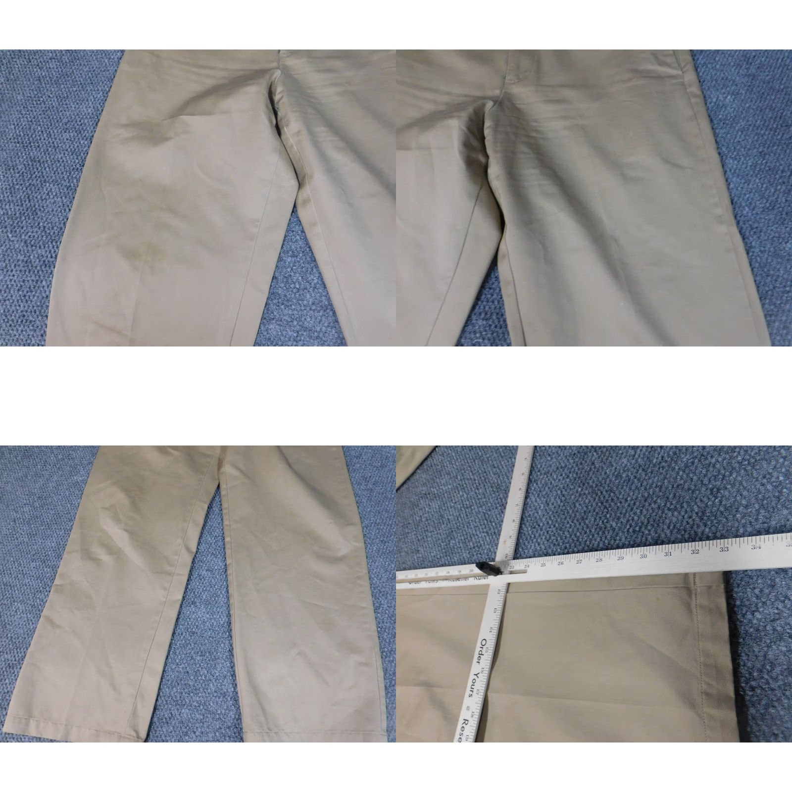 Izod Izod Pants Mens 36x33 beige regular Straight chino classic Size US 32 / EU 48 - 8 Thumbnail