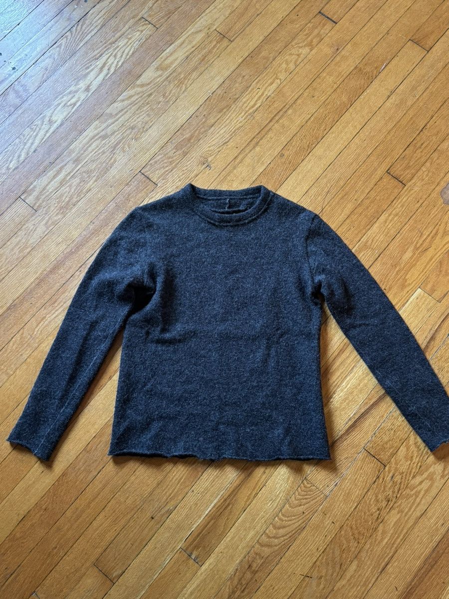 KLASICA Dark Grey Scar Stitch Wool Sweater Size US XS / EU 42 / 0 - 1 Thumbnail