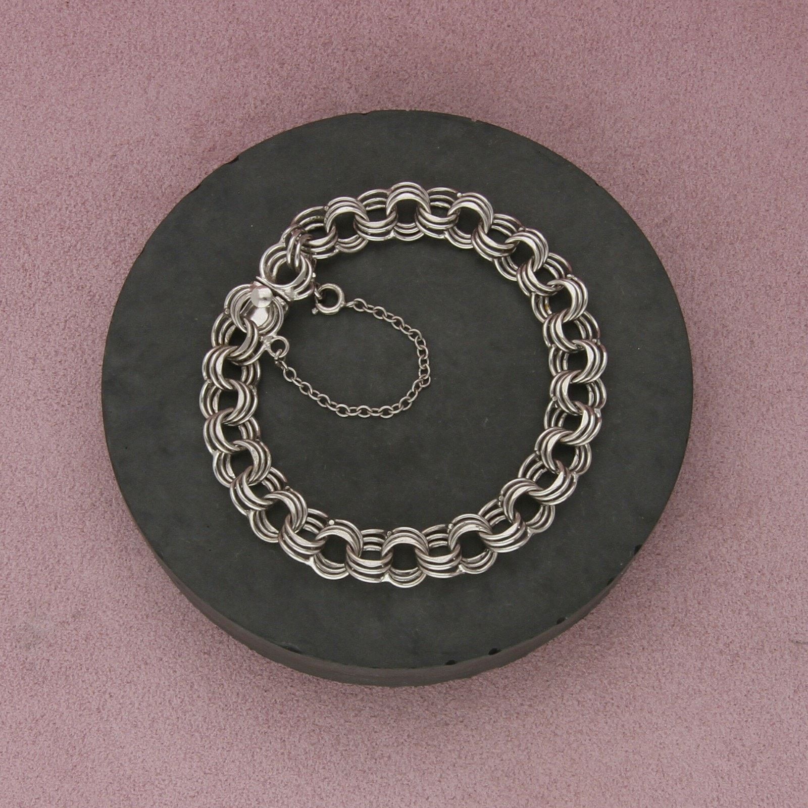 Sterling Silver sterling silver 10mm triple cable chain bracelet size 7.5in Size ONE SIZE - 1 Thumbnail