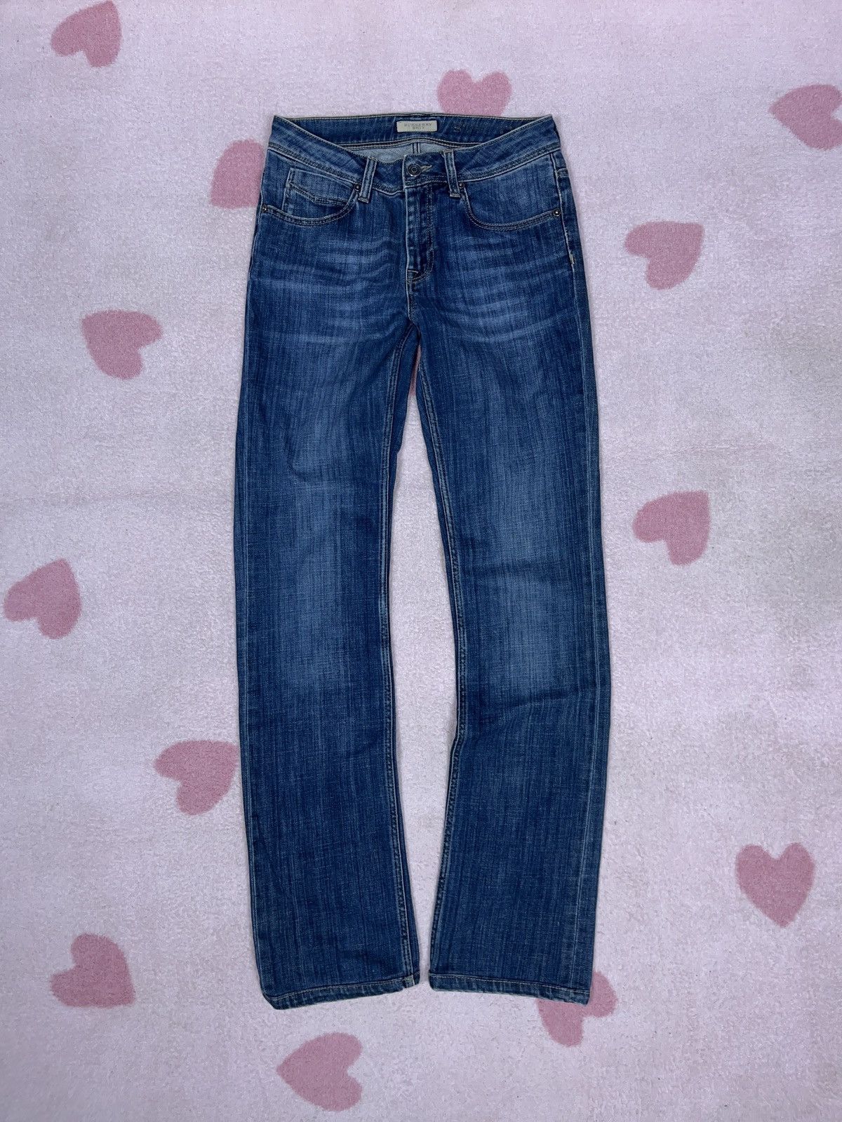 Burberry × Vintage ➕ vintage Burberry Brit straight washed jeans y2k Size 26" / US 2 / IT 38 - 1 Thumbnail