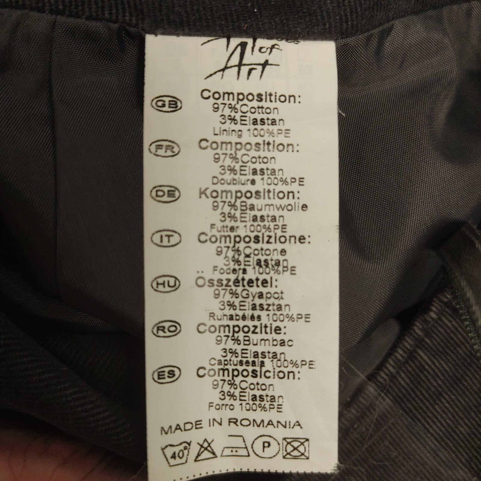 Other Taste of Art Women's S 6-8 Dark Gray Corduroy Pleated Skirt Size 28" / US 6 / IT 42 - 3 Thumbnail