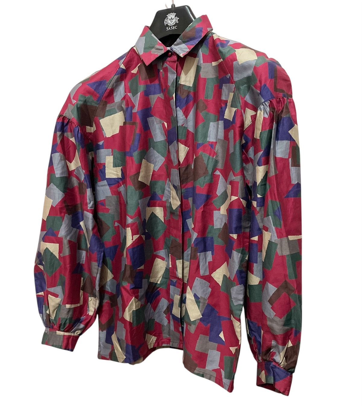 Dior CHRISTIAN DIOR MULTI COLOR BLOUSE / LONG SLEEVES SHIRT Size M / US 6-8 / IT 42-44 - 2 Thumbnail