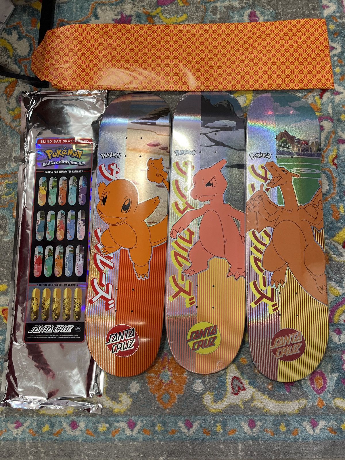 Santa Cruz Skateboards Santa Cruz x Pokémon Charizard set | Grailed 