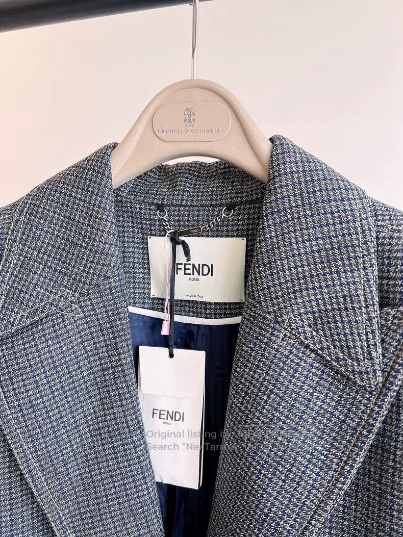 Fendi Fendi Show model tweed coat Size S / US 4 / IT 40 - 4 Thumbnail