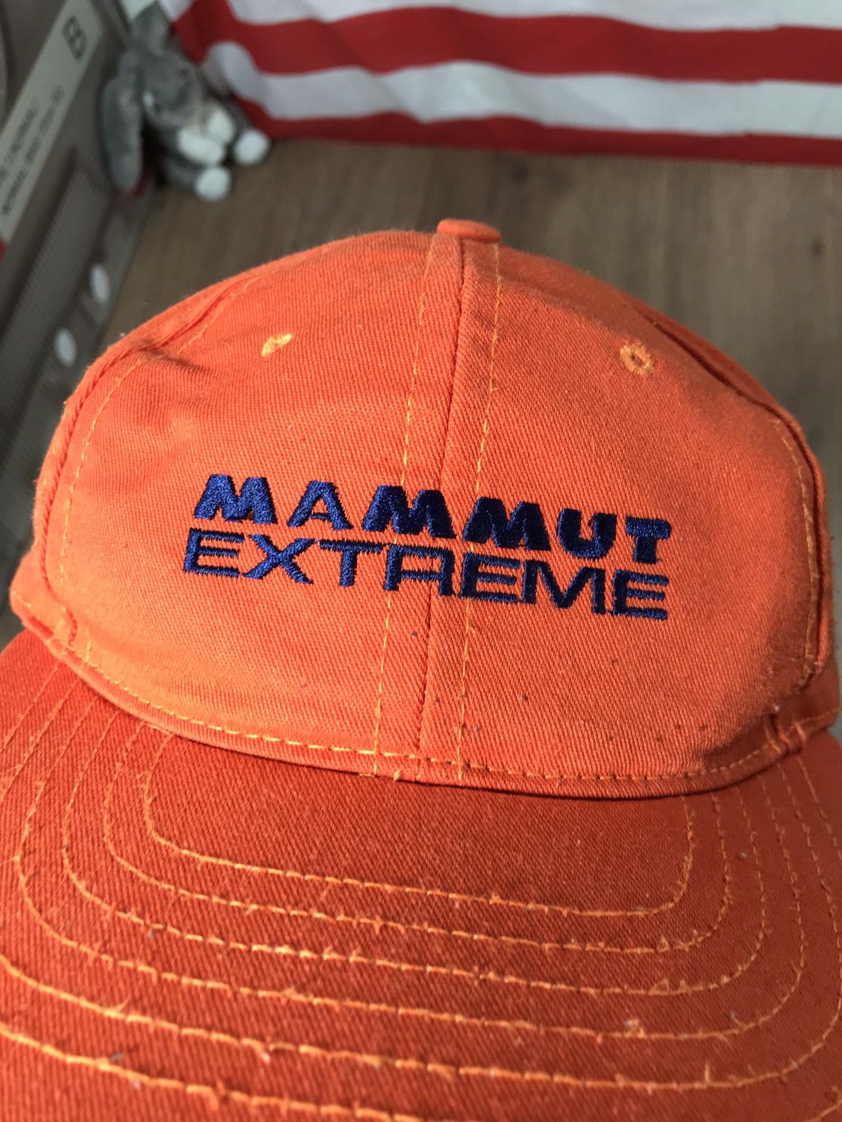Mammut × Vintage Mammut Vintage 70s Outdoor Orange Cap Size ONE SIZE - 2 Thumbnail
