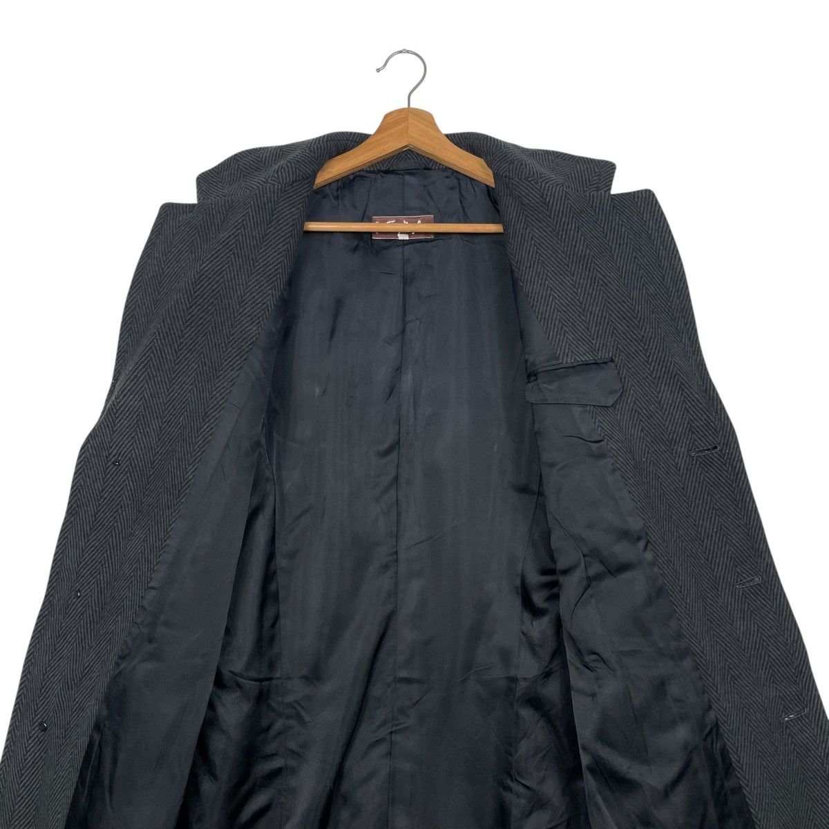 Thierry Mugler Vintage Thierry Mugler Herringbone Wool Coat Size US M / EU 48-50 / 2 - 12 Thumbnail