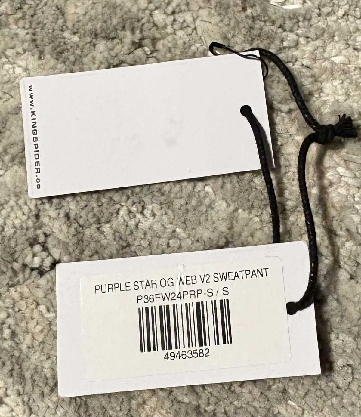 Sp5der PURPLE STAR OG WEB V2 SWEATPANTS Size US 28 / EU 44 - 10 Thumbnail